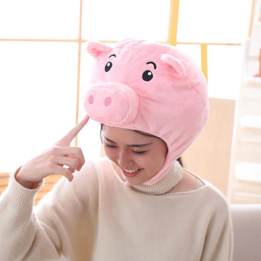 Pig Nose Plush Headgear | Cute Animal Costume Hat