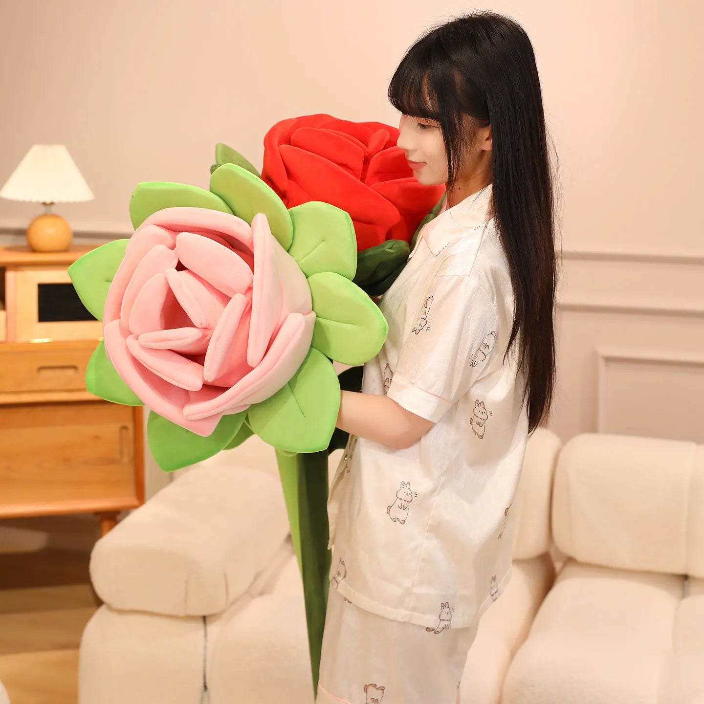 Giant Plush Rose Flower, 16-43" | 40-110 cm