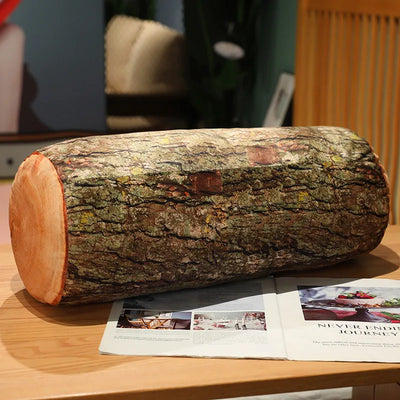 Peluches de tronco de madera realista, cuatro estilos, 20-28" | 50-70 centímetros