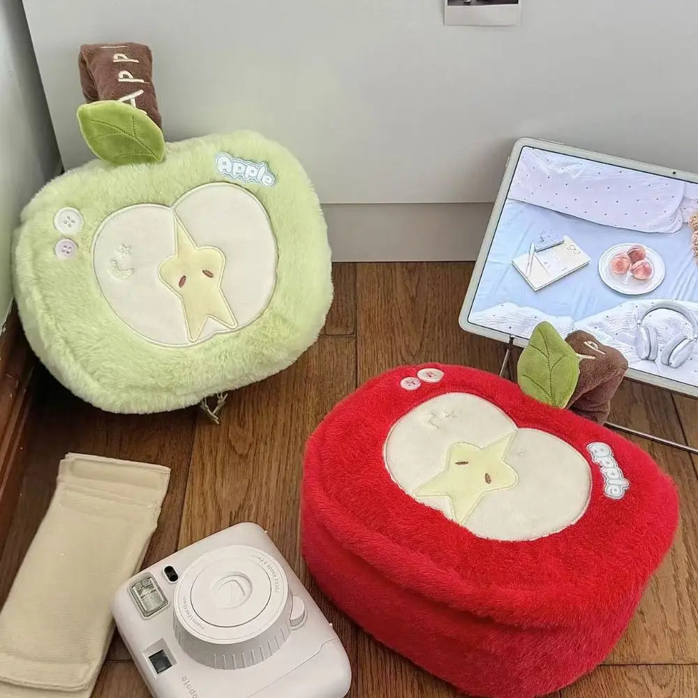 Apple-Shaped Cosmetic Bag | Large Capacity Fruit Toiletry Pouch