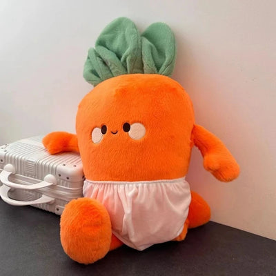 Kawaii Running Turnip Plush Toy, 16" | 40 cm