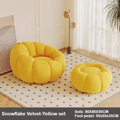 Sillón de felpa inspirado en calabaza - Seis colores