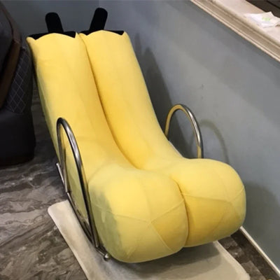 Go Bananas Schaukelstuhl - Fünf Farben, Kunstleder oder Plüschdesign