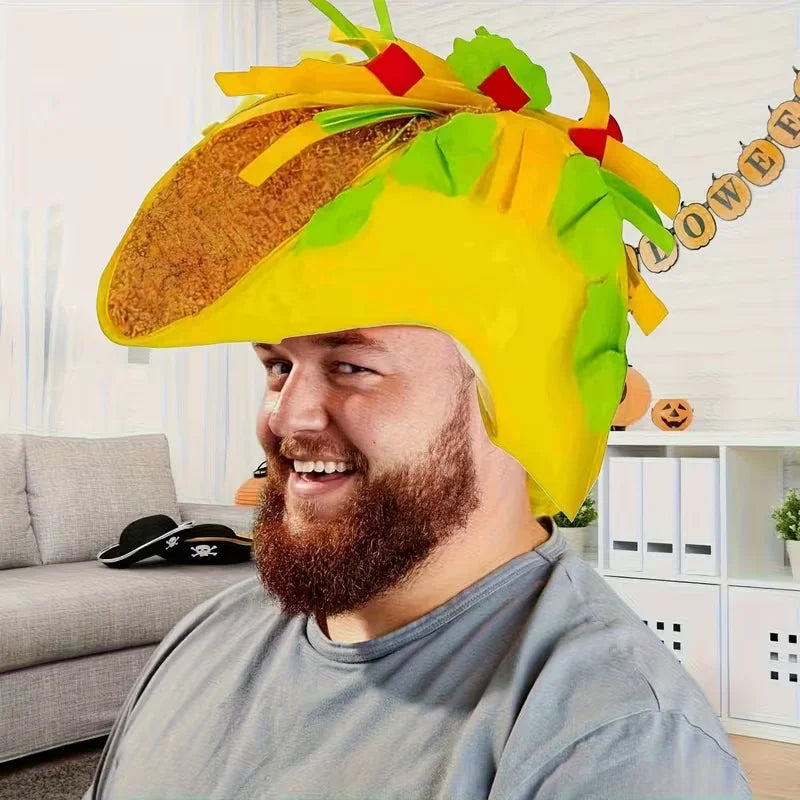Taco Sombrero Party Hat | Mexican Food Costume Accessory