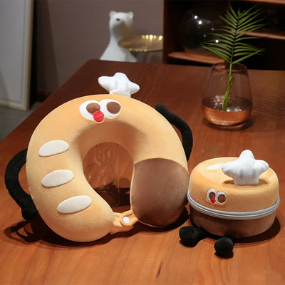 Plush U-Shaped Neck Pillow with Box – Kids & Adults Travel Pillow