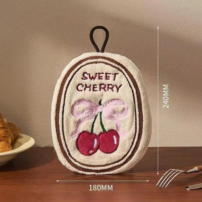 Thickened Kitchen Hand Towel – Absorbent Hanging Cloth