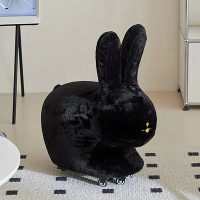 Puffo di Peluche a Forma di Coniglio con Ruote - Due Colori