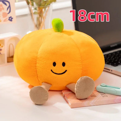 Halloween Pumpkin Ghost Plush Toy – Holiday Stuffed Plant Pillow