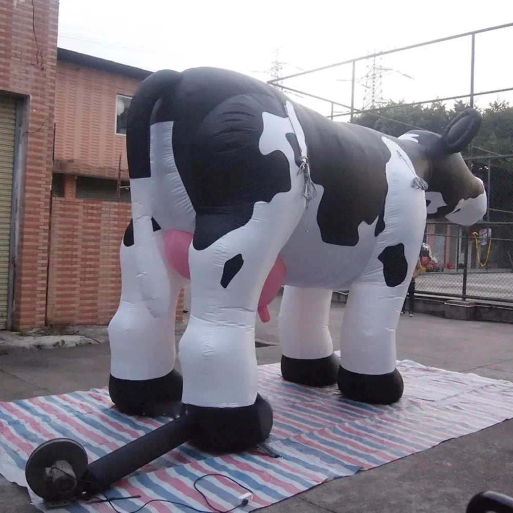 Realistic Standing Inflatable Cow – Life-Size Animal Decor - up to 8m/26 ft long