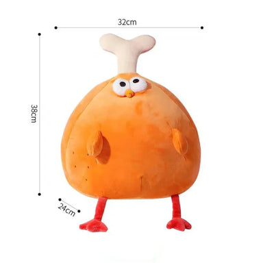 Juguete de peluche de pollo cocido, 16" | 40 centímetros