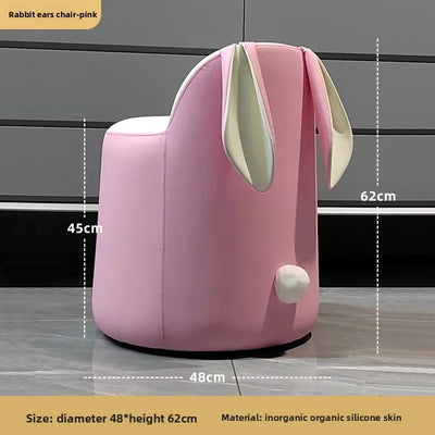 Sedia in Ecopelle a Forma di Coniglio, Otto Colori