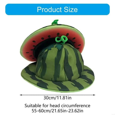 Watermelon Brim Sun Hat | Fruit Party Costume Cap