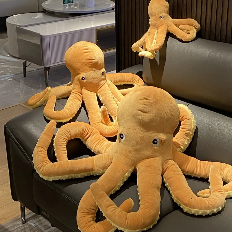 Simulation Octopus Plush Toy | Realistic Stuffed Ocean Animal