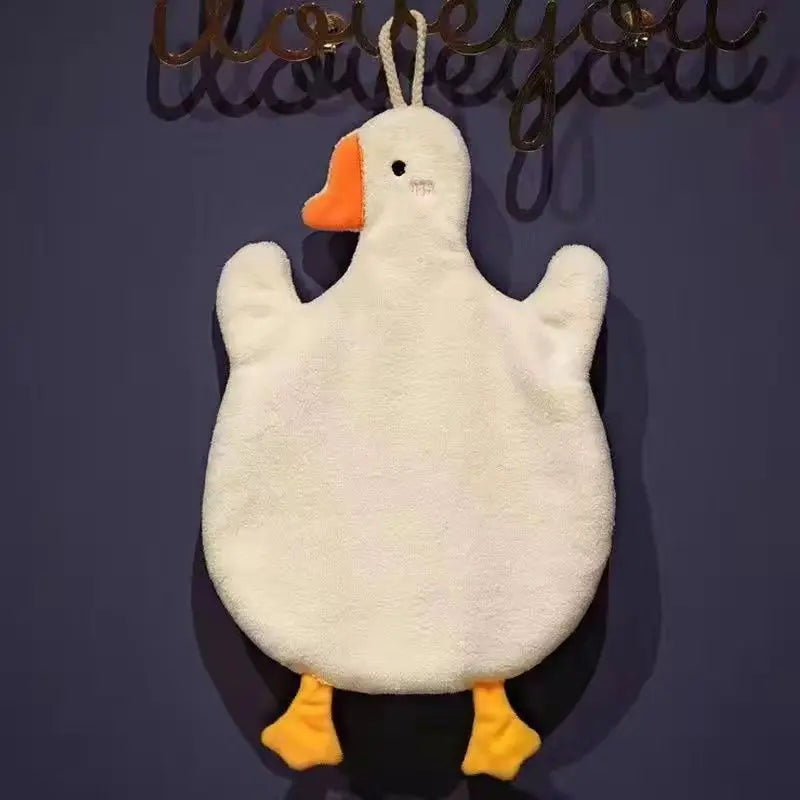 Cartoon Goose Hanging Handkerchief – Kitchen & Bathroom Towel