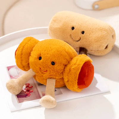 Breakfast Food Plush Doll Set – Kawaii Egg Toast & Bread Cartoon Toys
