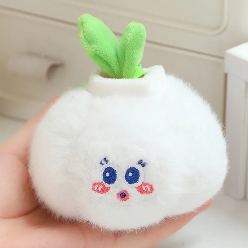 Simulation Fruits & Vegetables Plush Pendant Set | 18 Styles, 9 cm Each