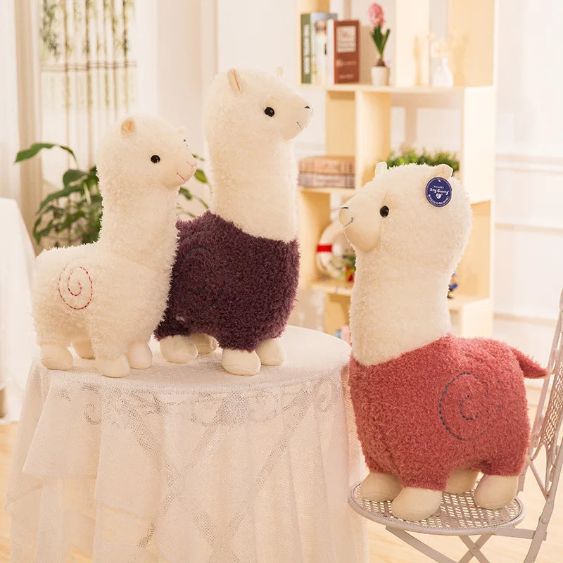Animal de peluche Alpaca Adorable, Seis Colores, 10" | 25 centímetros