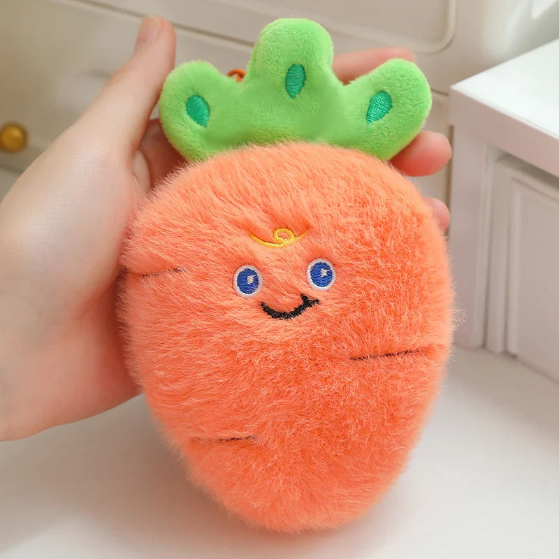 Simulation Fruits & Vegetables Plush Pendant Set | 18 Styles, 9 cm Each