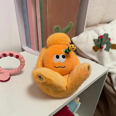 Peelable Orange Segments Plush Keychain | Lifelike Simulation Fruit Toy