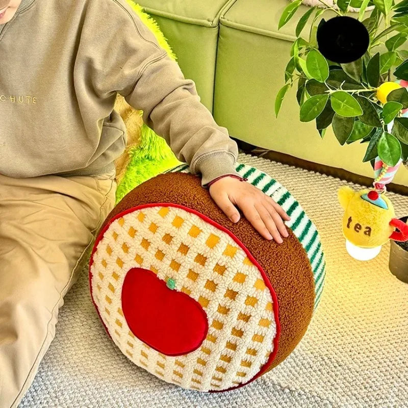 Cupcake Floor Cushion Ottoman | Food-Themed Lazy Sofa Seat