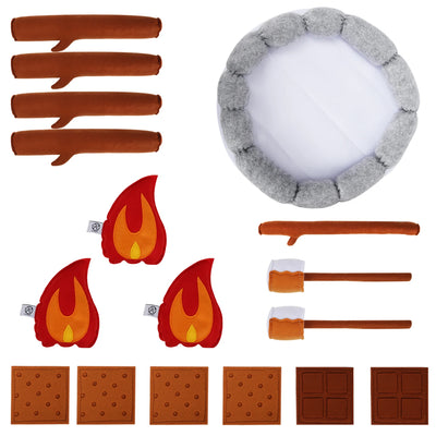 Plushie S'mores Campfire Play Set, 16" | 40 cm