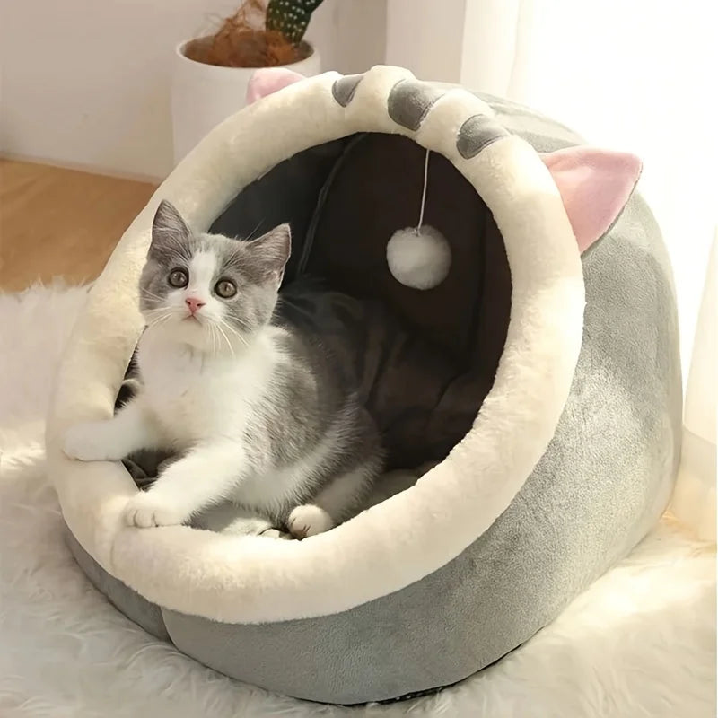 Cama de Mascota de Conejo de Peluche, Para Mascotas de hasta 22 lbs (22 kg)