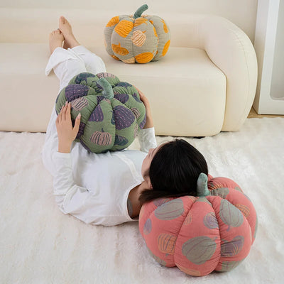 Pumpkin Throw Pillow – Plush Cotton Fluffy Soft Cozy Home Decor