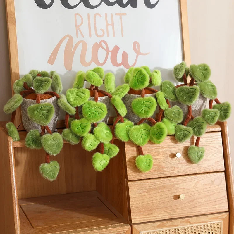 Kawaii Hanging Vine Plush Potted Plant, 6" | 15 cm
