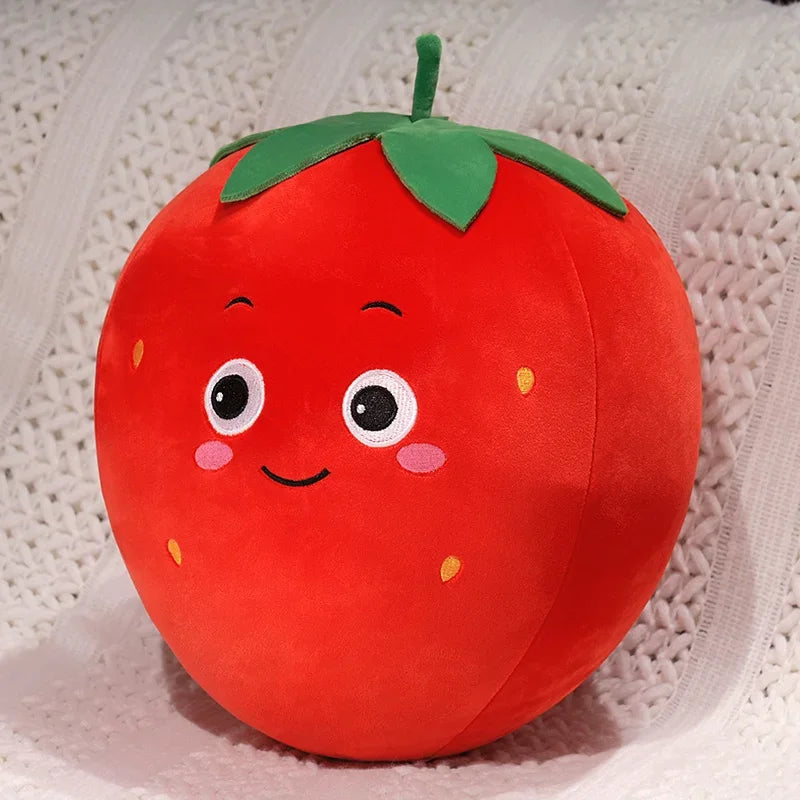 Kawaii Fruit Plush Pillows – Apple, Avocado, Strawberry & More, 4-12" | 10-30 cm