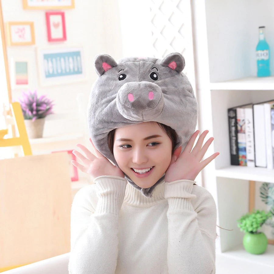 Pig Nose Plush Headgear | Cute Animal Costume Hat