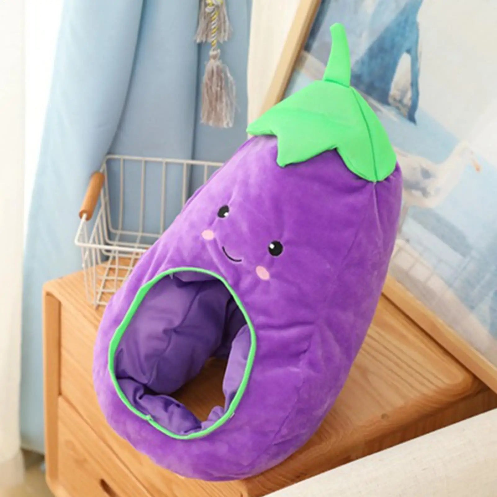 Plüsch-Eggplant-Hut, 18" | 46 cm