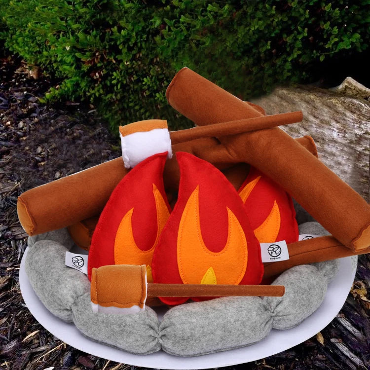 Plushie S'mores Campfire Play Set, 16" | 40 cm