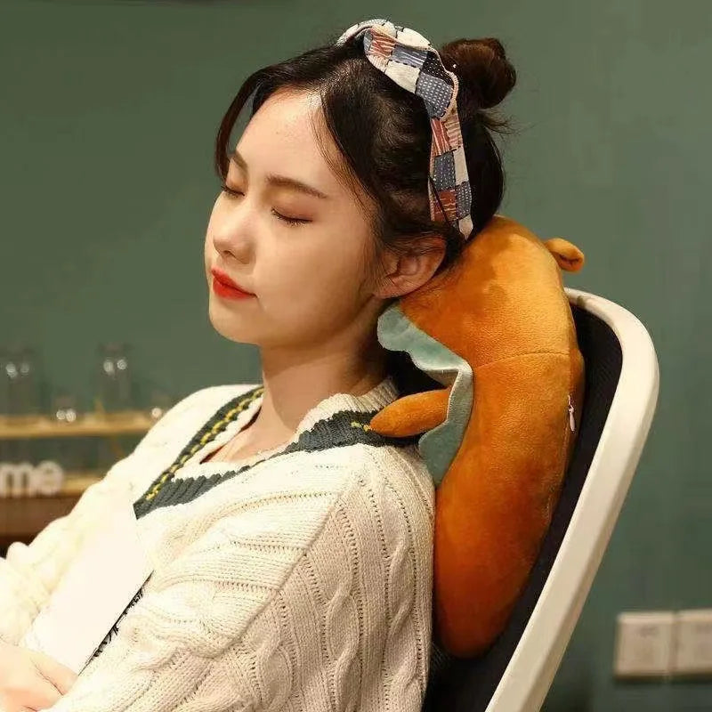 Toast Bread U-Shaped Neck Pillow – Cartoon Cute Car Cervical Pillow