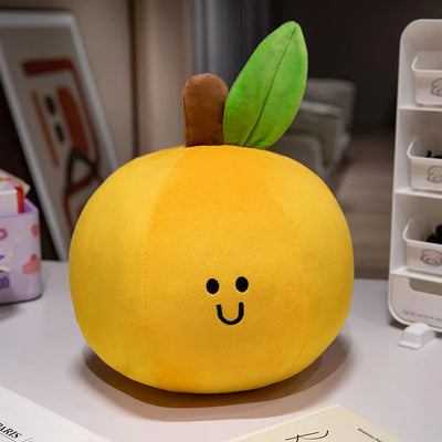 Peluches di Frutta Cartoni Animati Allegri, 4 Varietà, 6-10" | 16-25 centimetri