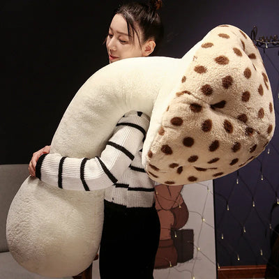 Coussin corporel en peluche Jumbo Champignon : Cinq couleurs, 2,6-4,3'' | 80-130 cm