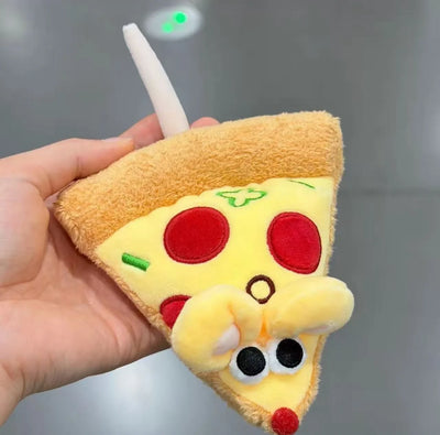 Pizza Mouse Stuffed Plush Toy | Kawaii Mouse & Pizza Slice Set, 6\" | 15 cm