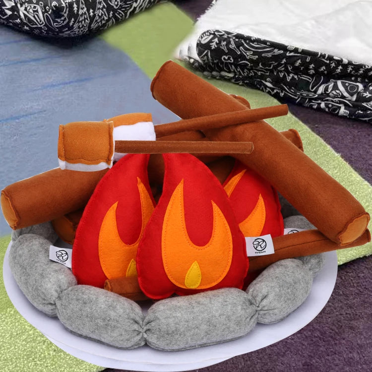 Plushie S'mores Campfire Play Set, 16" | 40 cm