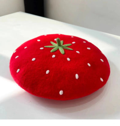 Handmade Wool Felt Floral / Fruit Hat | Cherry Blossom & Flower Crown