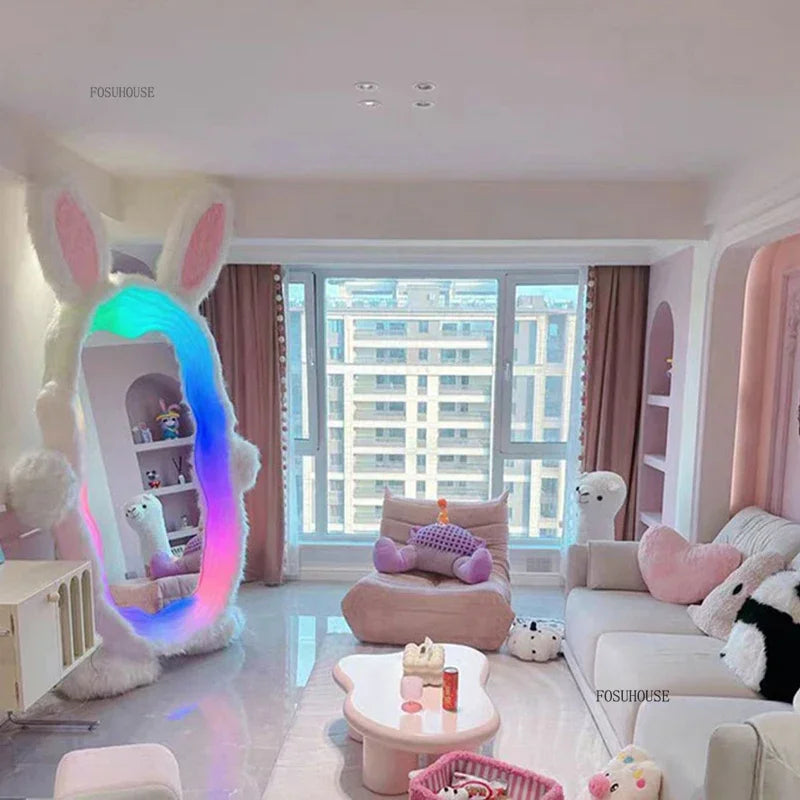 Riesen LED Hasen Spiegel | 93" x 53" (237 x 134 cm) | Ultra-HD-Glas 🐰✨