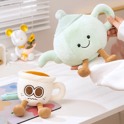 Afternoon Tea Plush Set ☕️ – Teapot, Teacup & Coffee Cup plush toy – – – Image 6 | Plushie Produce