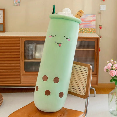 Boba Tea Body Pillow Plushie for Kids, 9-35" | 24-90 cm plush toy – – Green – Image 5 | Plushie Produce