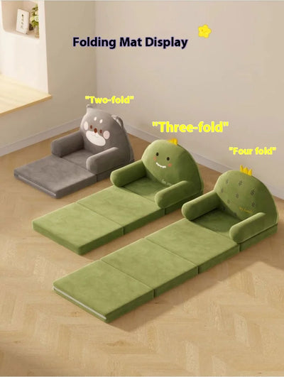 Cactus Plush Children's Reading Chair & Fold-Out Bed plush toy – – – Image 4 | Plushie Produce