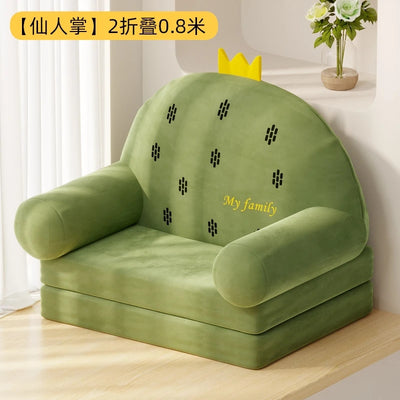 Cactus Plush Children's Reading Chair & Fold-Out Bed plush toy – – Two Deep – Image 7 | Plushie Produce