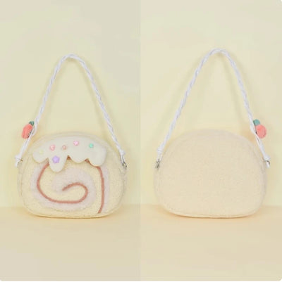 Cake Roll Plushie Shoulder Bag, 11"x9" | 28x23 cm plush toy – – A – Image 9 | Plushie Produce