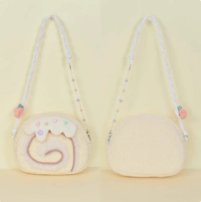 Cake Roll Plushie Shoulder Bag, 11"x9" | 28x23 cm plush toy – – B – Image 10 | Plushie Produce