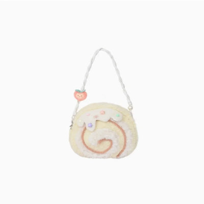 Cake Roll Plushie Shoulder Bag, 11"x9" | 28x23 cm plush toy – – – Image 6 | Plushie Produce