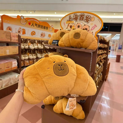 Capybara Croissant Plushie, 18-24" | 45-60 cm plush toy – – – Image 2 | Plushie Produce