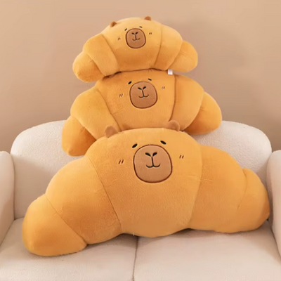 Capybara Croissant Plushie, 18-24" | 45-60 cm plush toy – – – Image 3 | Plushie Produce