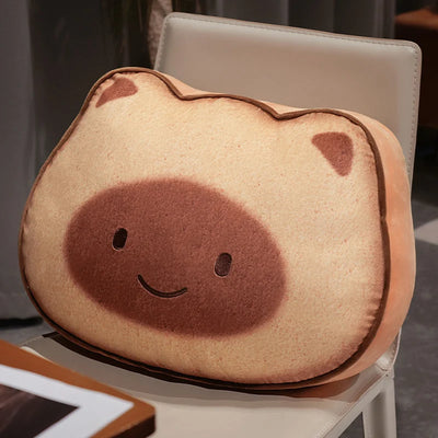 Capybara/Cat Cookie Plushie – Jumbo Comfort in a Sweet Design plush toy – – light smile cat – Image 11 | Plushie Produce