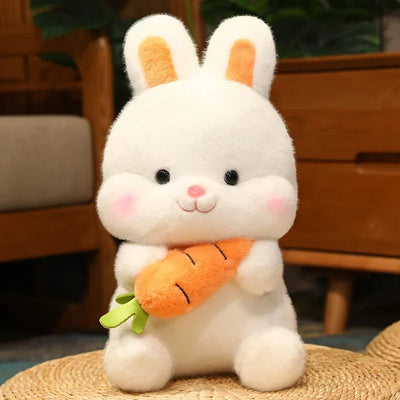 Carrot-Hugging Bunny Plushie, 10-20" | 26-50 cm plush toy – – 10"/26cm – Image 7 | Plushie Produce